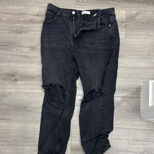 Zara Black Boyfriend Jeans for Women